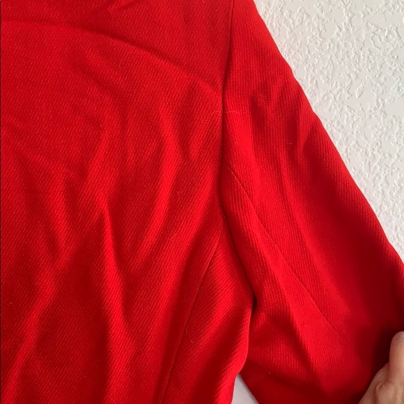 Donna Karen | Red long blazer jacket - Picture 7 of 16